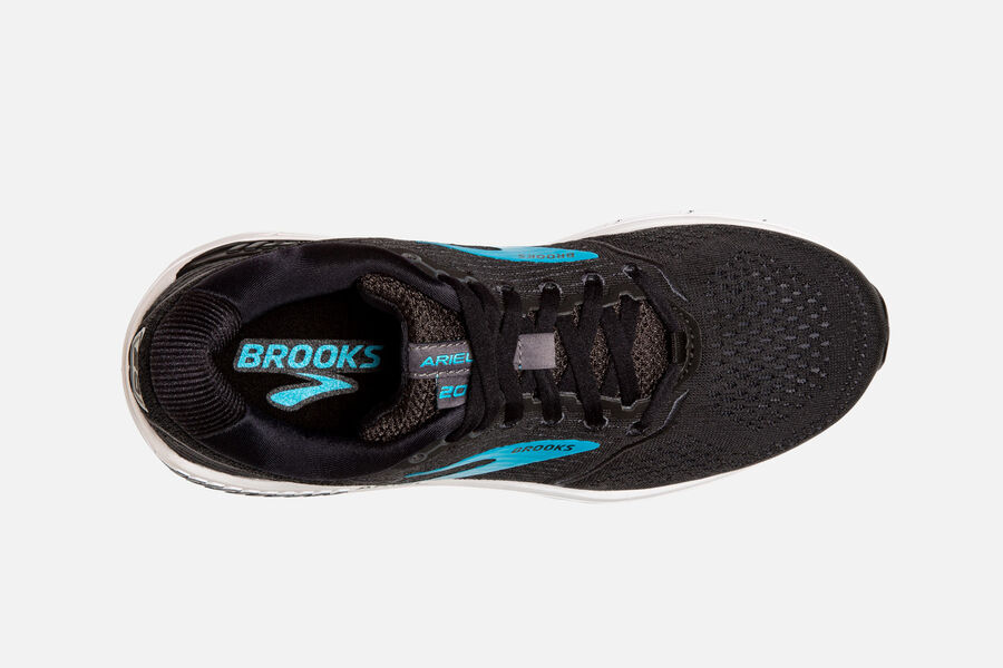 Brooks Ariel \'20 Road Löparskor Dam - Svarta/Blå - 9708-COWGV